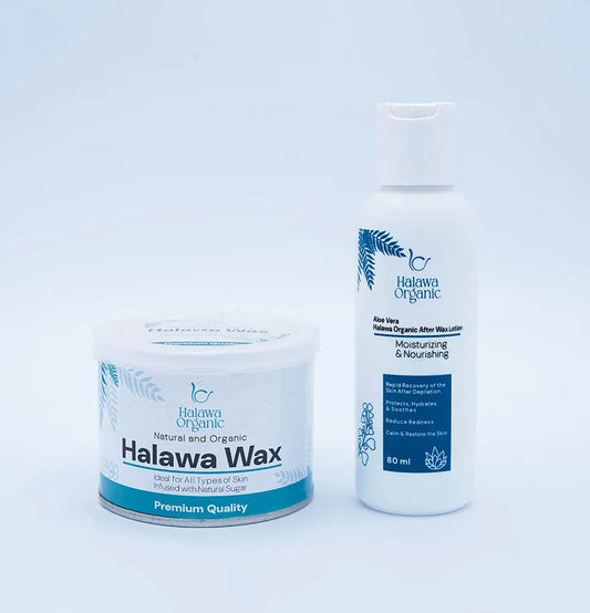 Halawa Organic Wax with After Wax Lotion